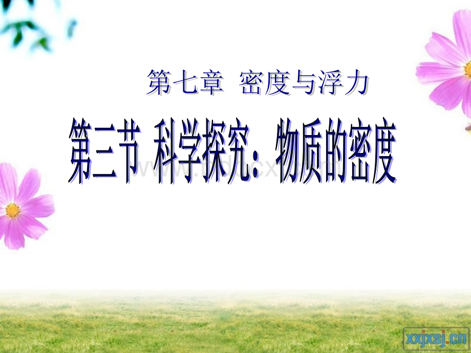 探究物质的密度说课课件.ppt