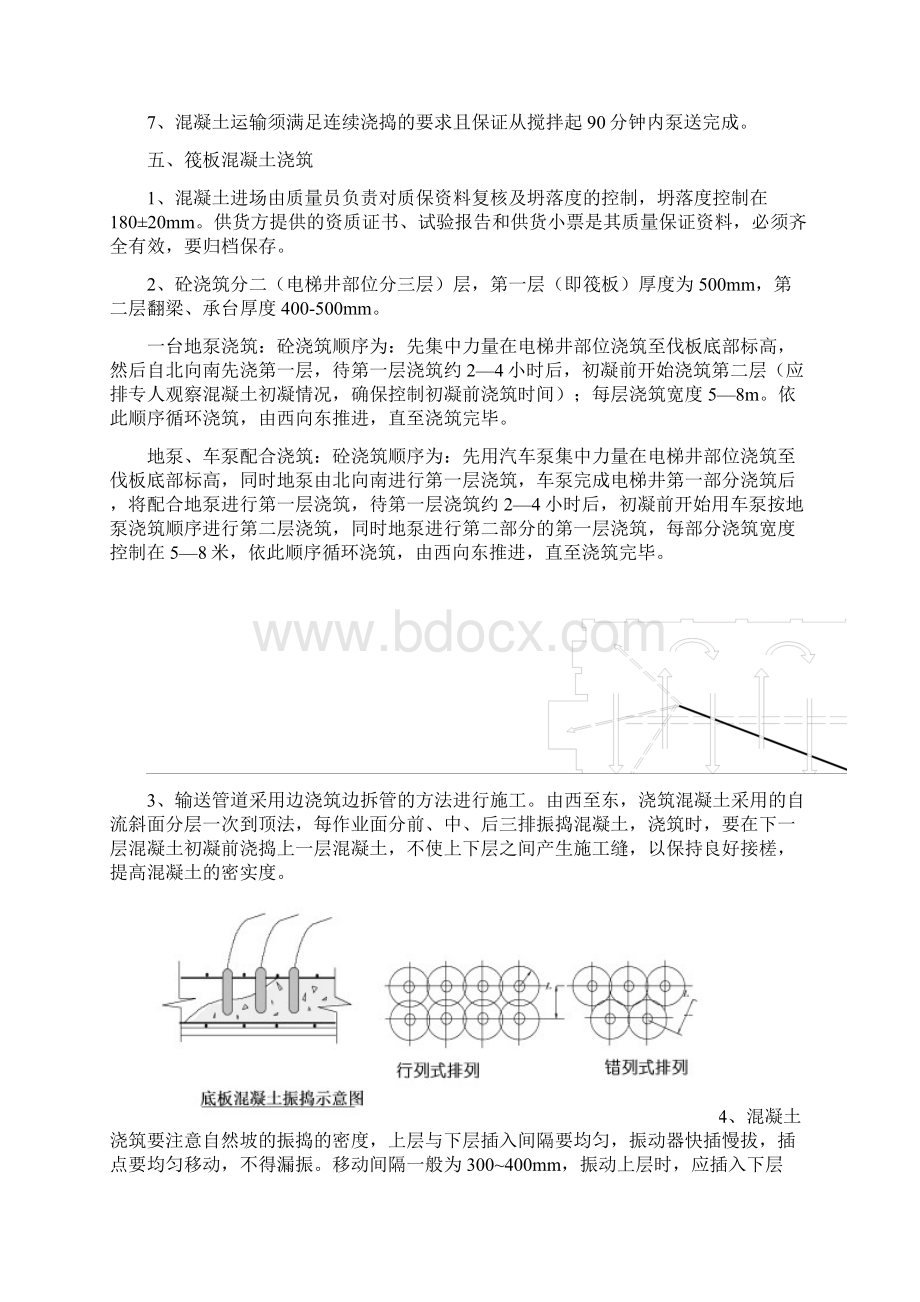 豆丁筏型基础混凝土施工方案Word文档下载推荐.docx_第3页