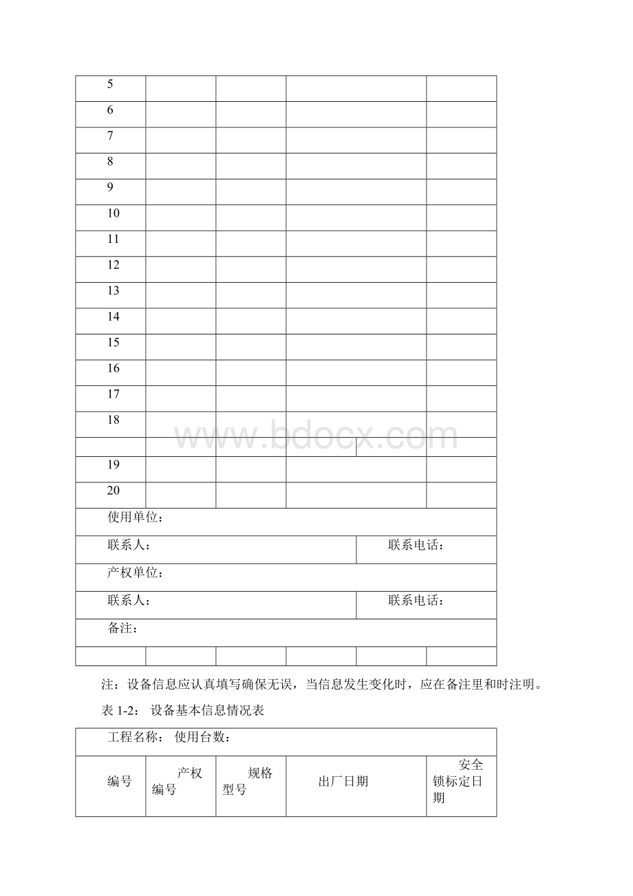 高处作业吊篮维修保养随机记录本概要.docx_第2页