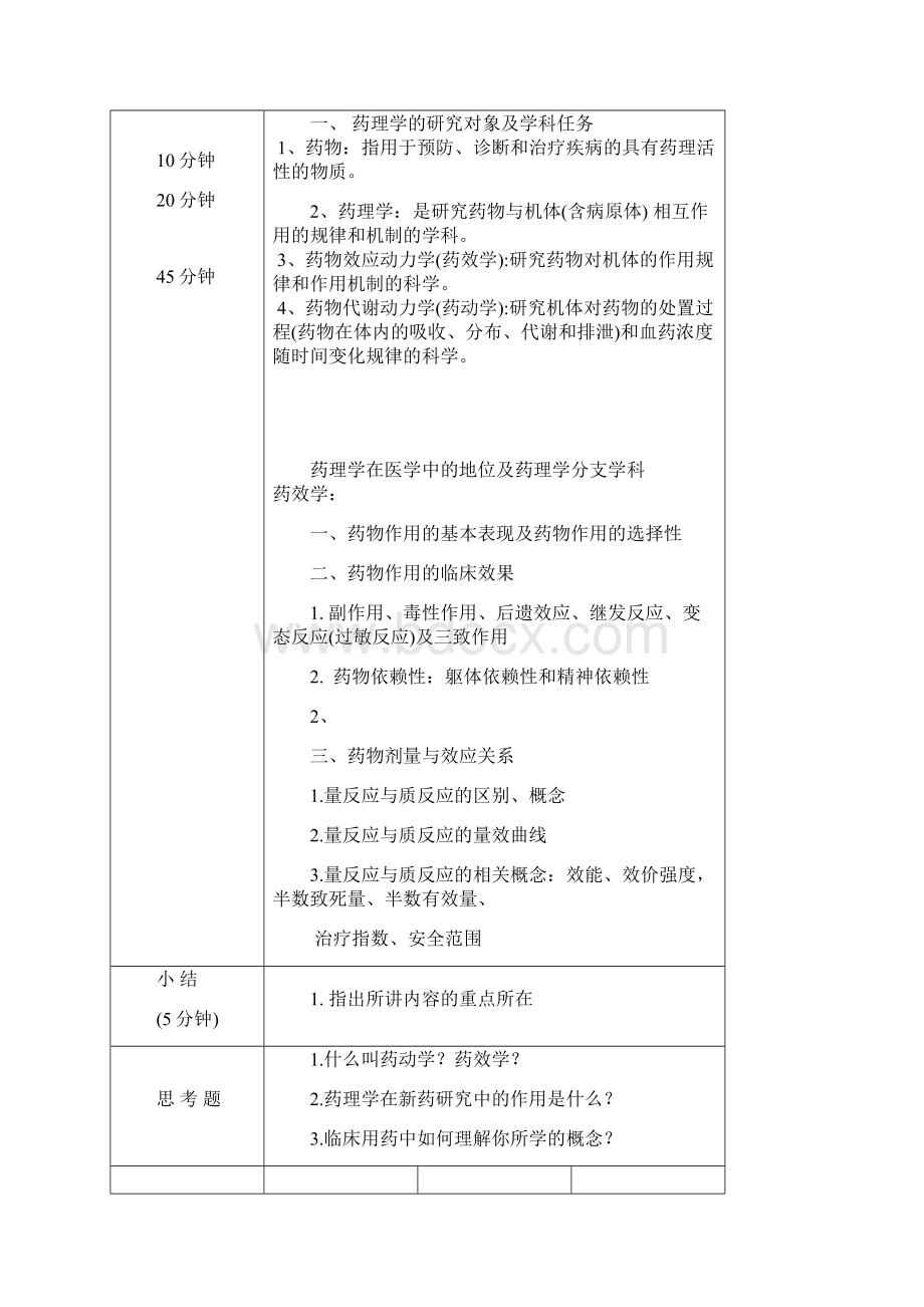 广西医科大学理论课教案药理学本科Word下载.docx_第2页