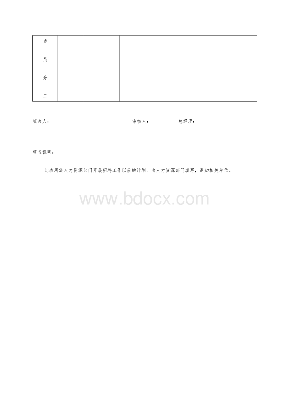 企业招聘工作计划表.doc_第2页