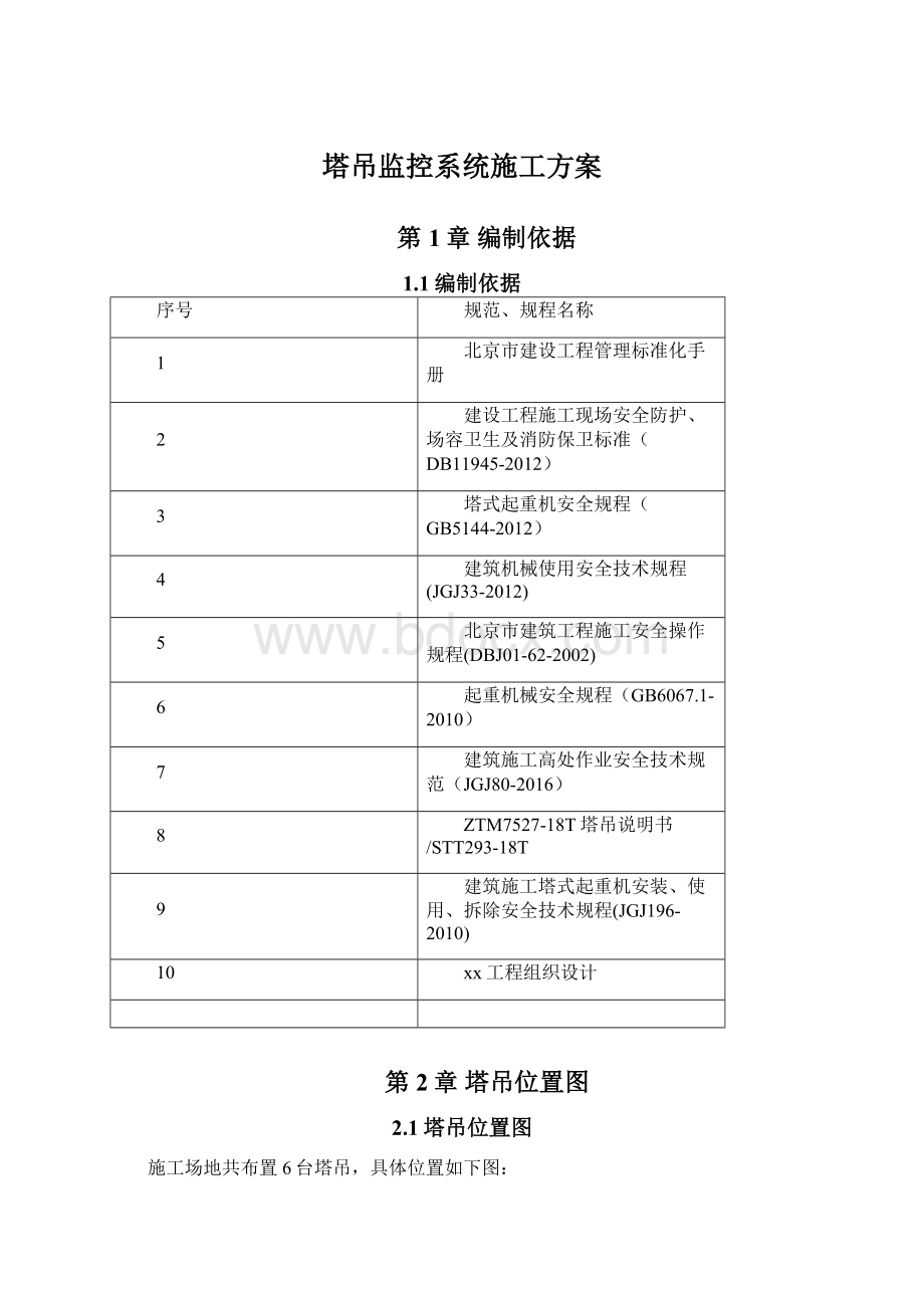 塔吊监控系统施工方案.docx_第1页