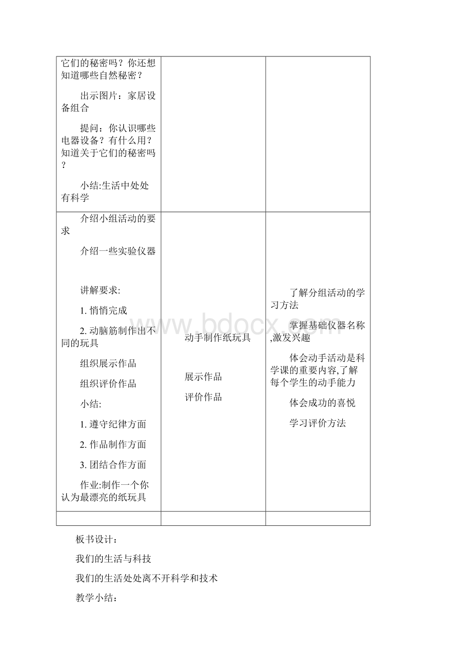 苏教版一年级上册科学全册教案16页文档格式.docx_第2页