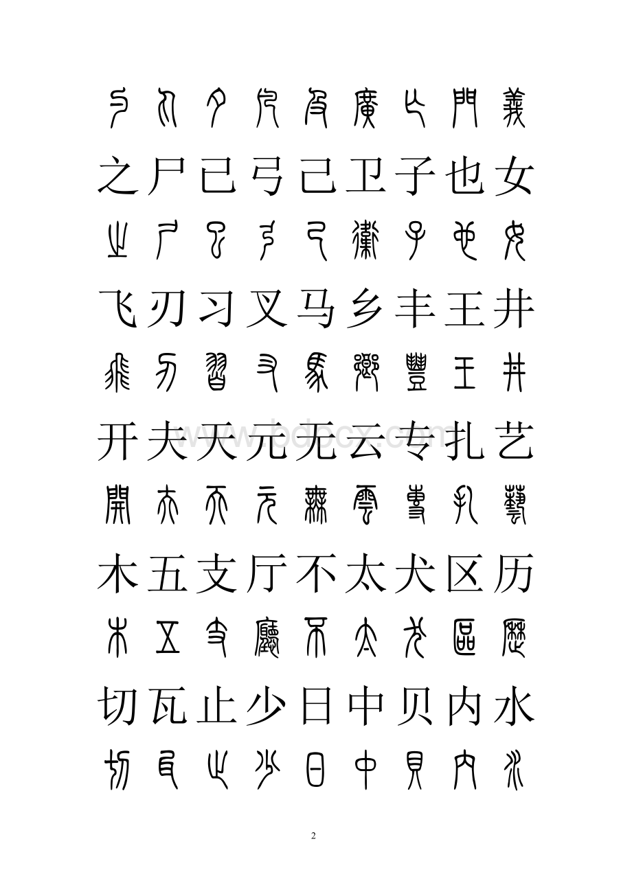 篆体对照2500字典.pdf_第2页