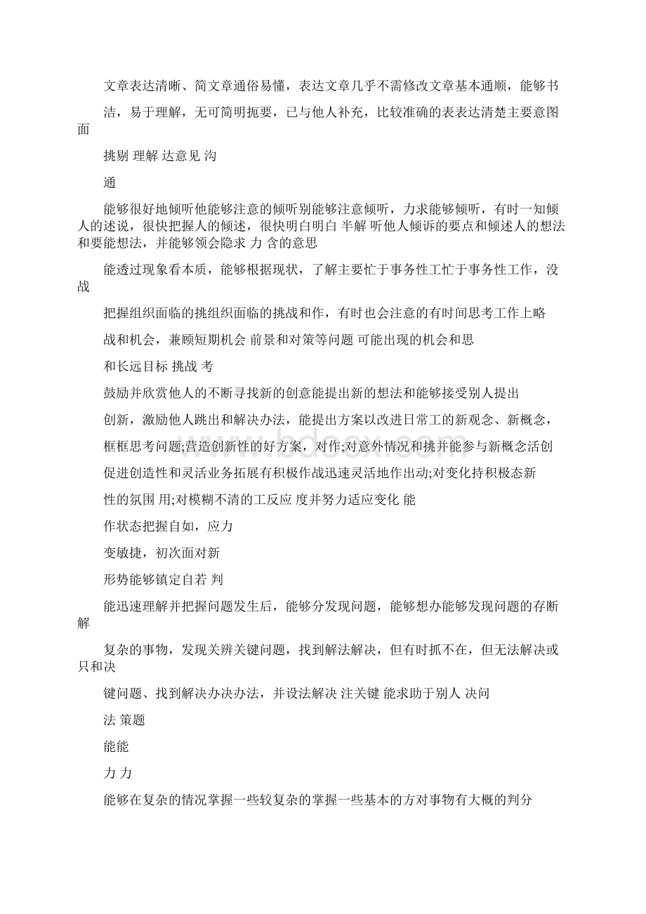 汇总职位序列岗位胜任能力评价标准参考Word文件下载.docx_第3页