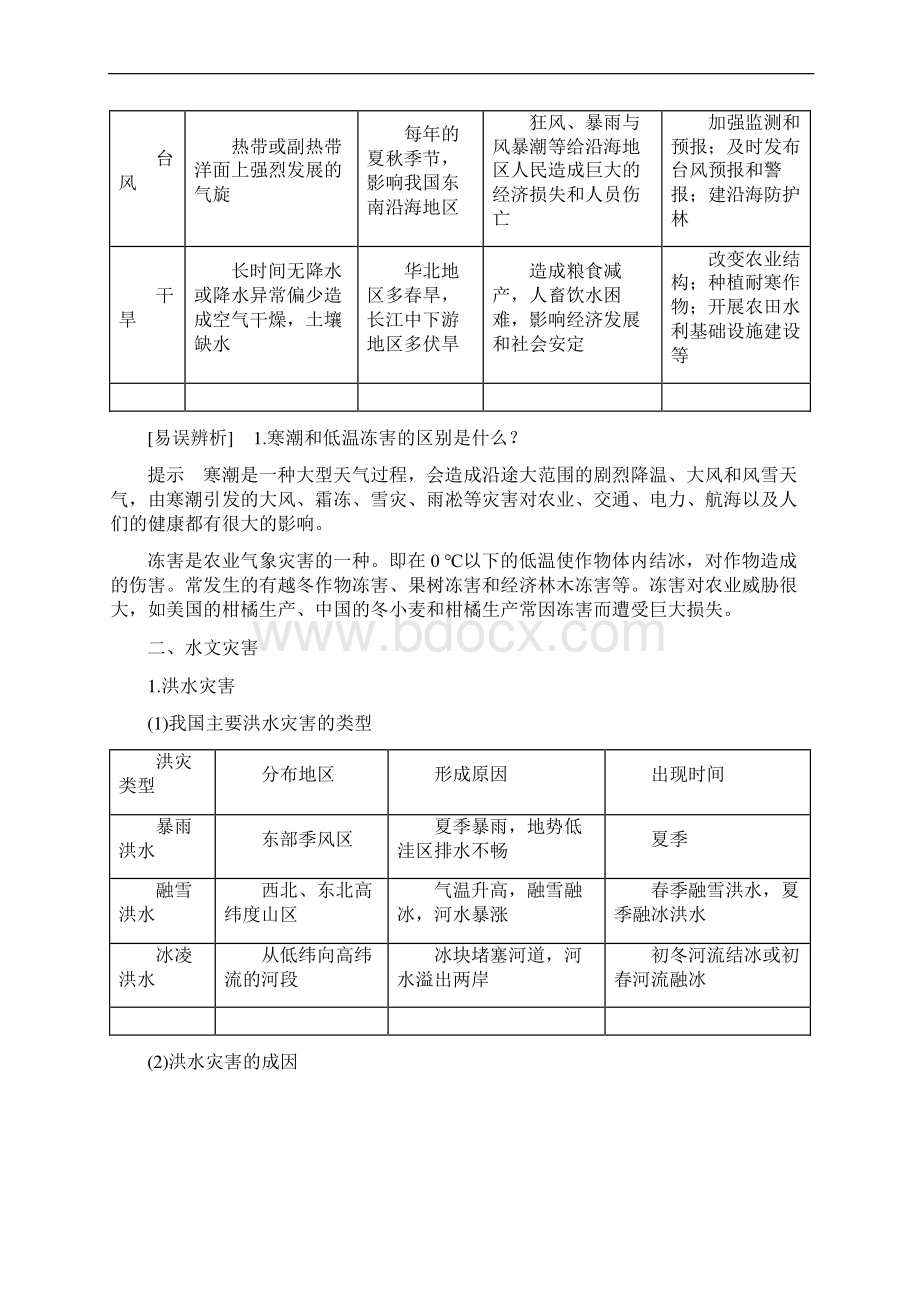 高中地理新高考第18讲 常见自然灾害文档格式.docx_第2页