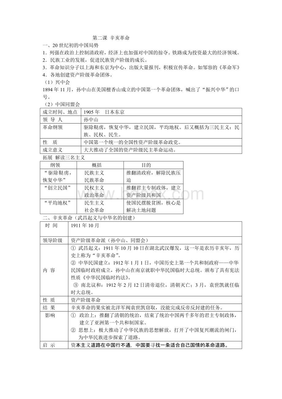 九年级上册历史与社会复习提纲.doc_第2页