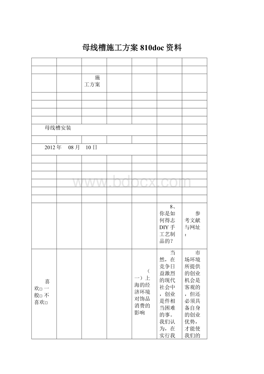 母线槽施工方案810doc资料文档格式.docx