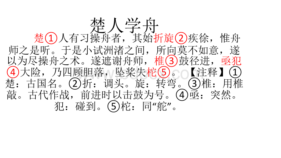 楚人学舟PPT课件下载推荐.ppt_第1页