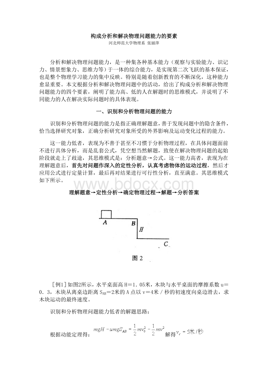 构成分析和解决物理问题能力的要素.doc_第1页