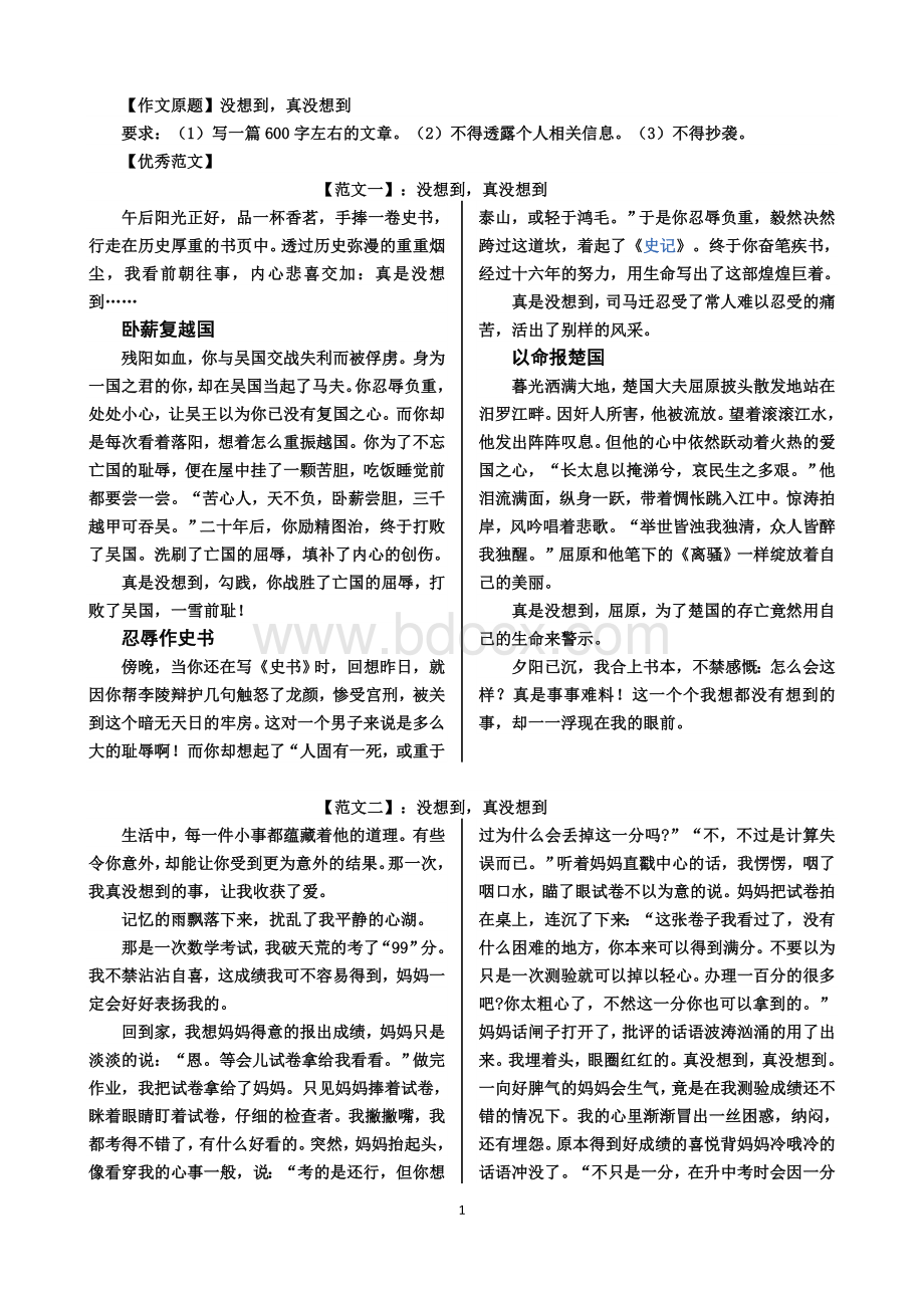 作文-真没想到文档格式.docx