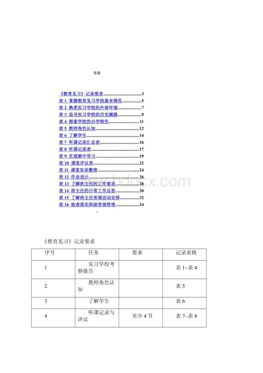 《教育见习》记录手册Word文档格式.docx_第2页