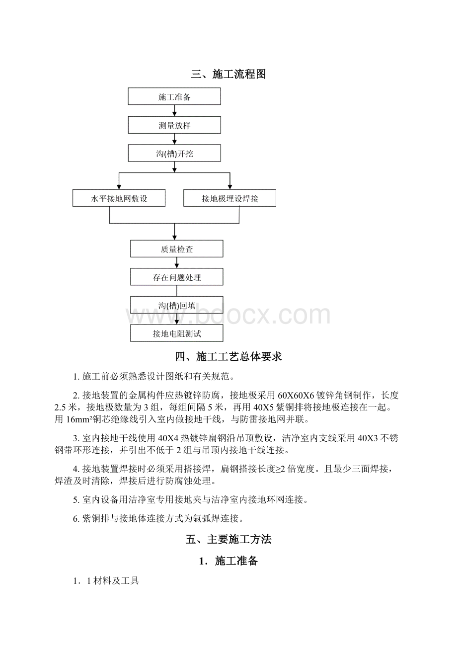 防静电接地施工方案16页.docx_第2页