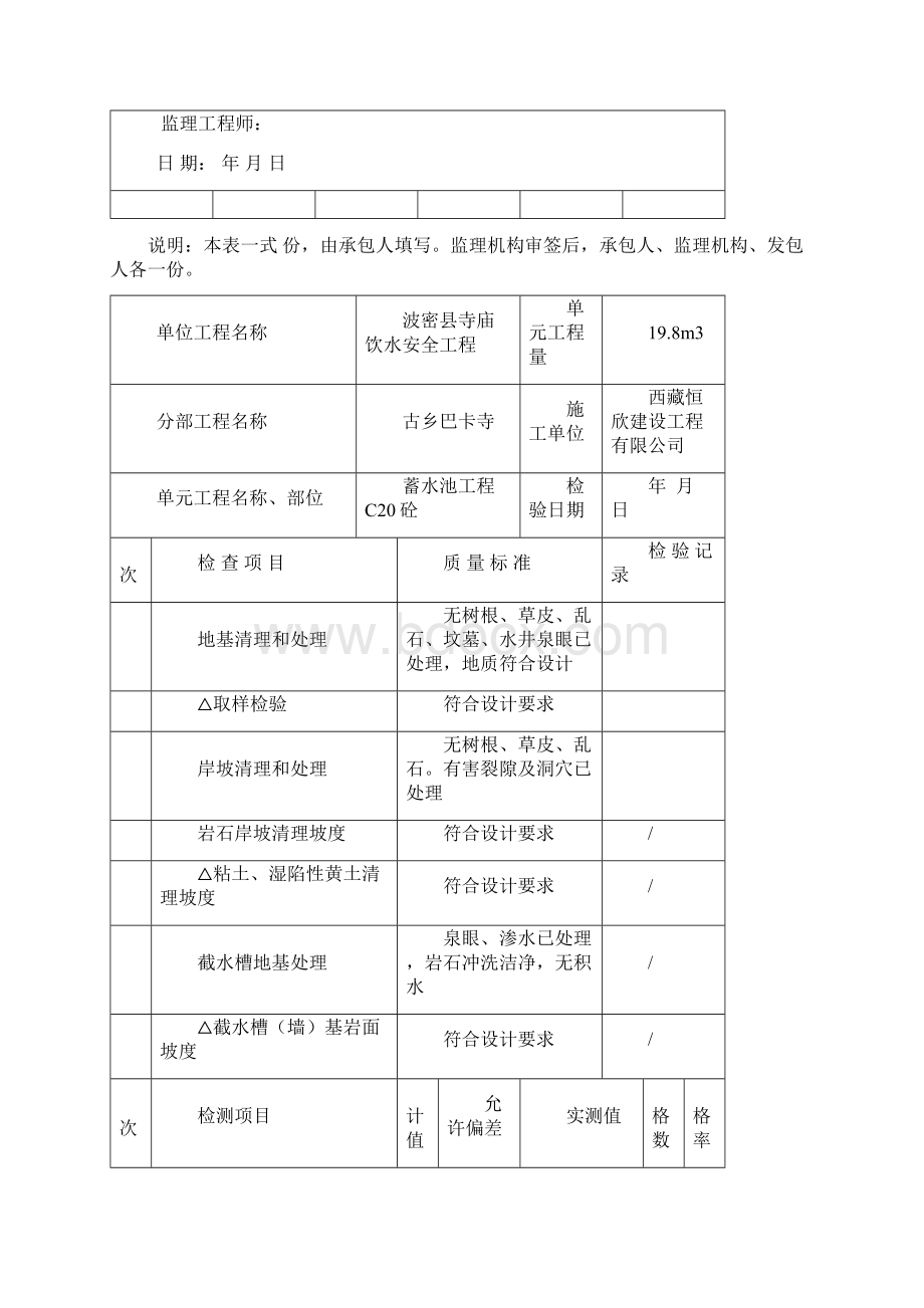 蓄水池单元工程质量评定表文档格式.docx_第3页