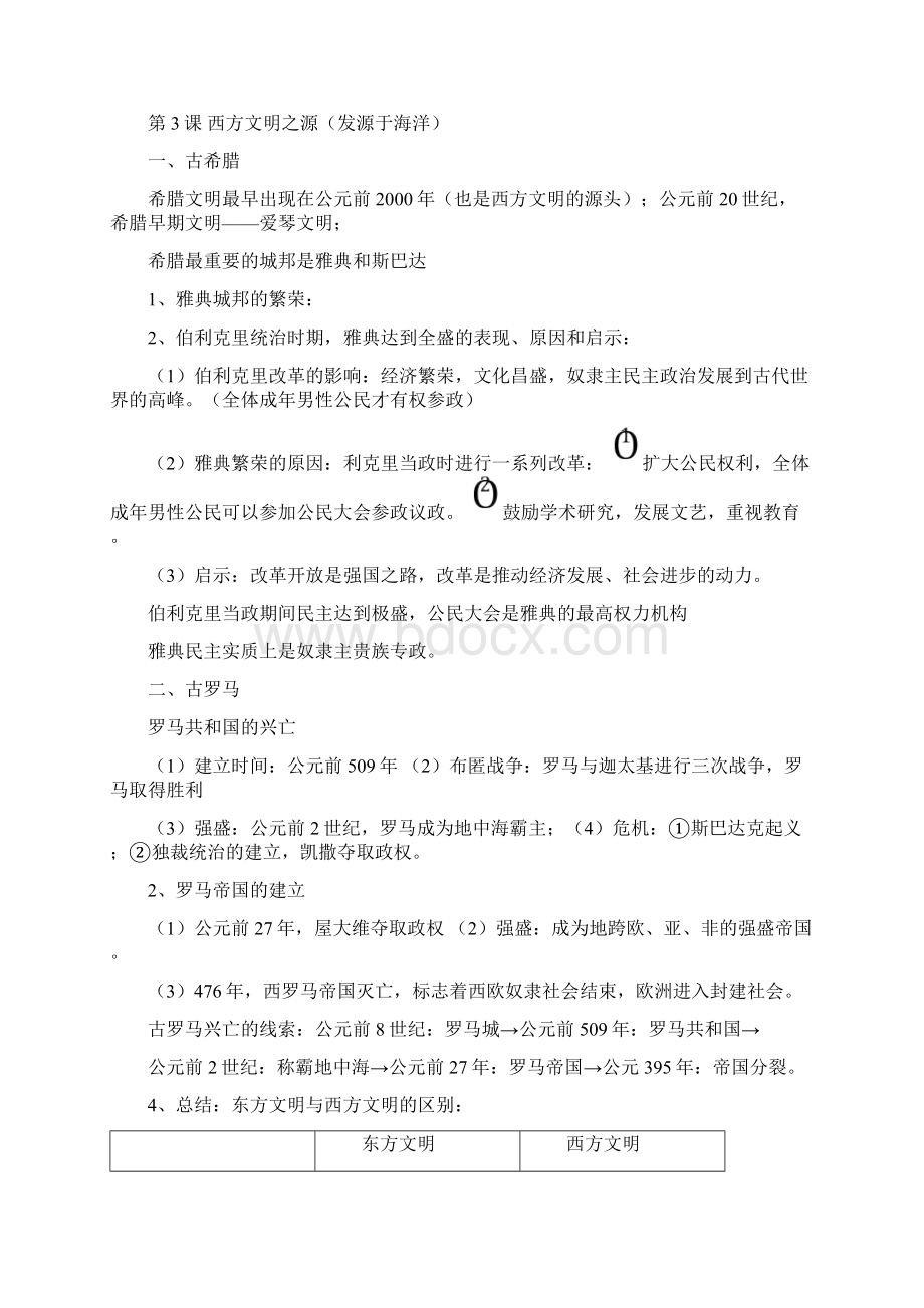 人教版九年级历史知识点归纳总结资料.docx_第3页