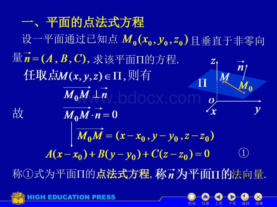 7.4平面方程PPT课件下载推荐.ppt_第2页