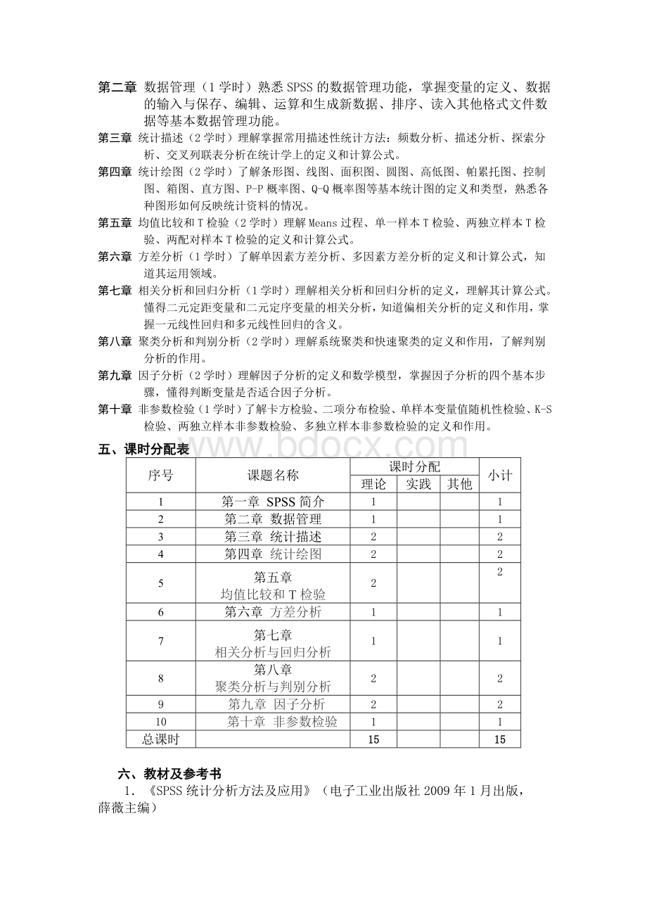 统计软件课程教学大纲Word文档下载推荐.doc_第2页