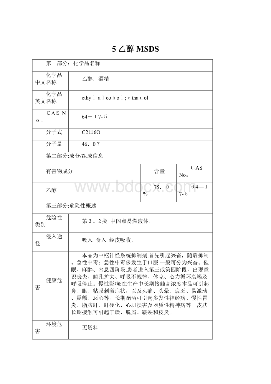 5乙醇MSDS.docx_第1页