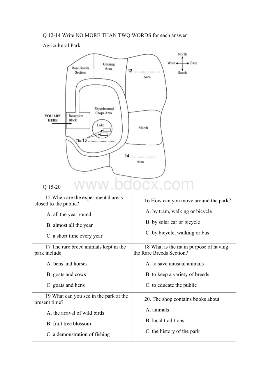 剑桥8真题test2听力阅读完整版wordWord格式.docx_第2页