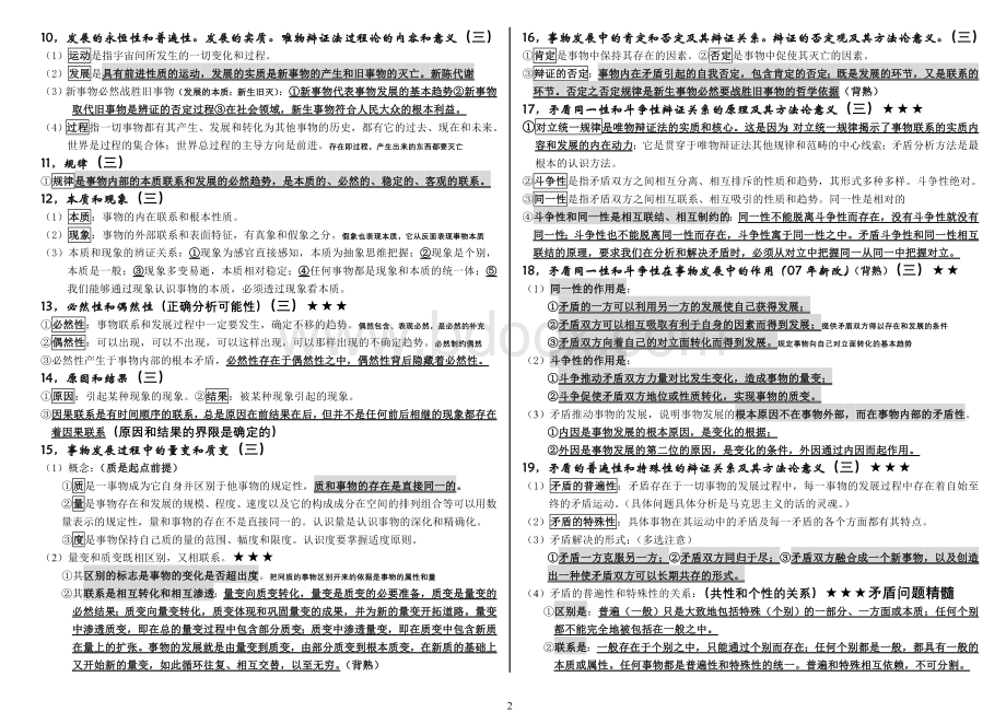 政治冲刺考研政治背诵核心考点完美整理.doc_第2页