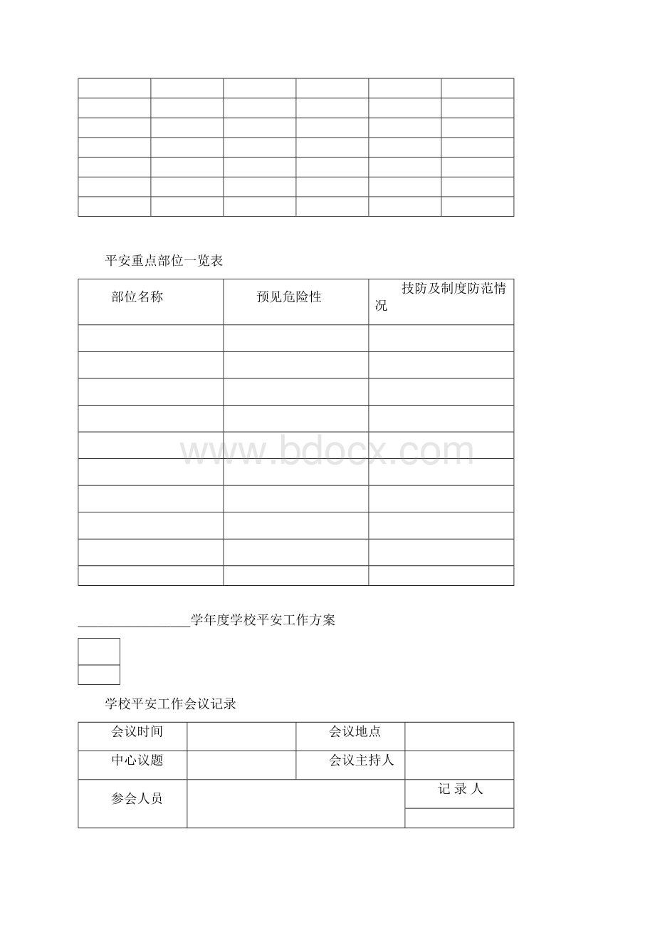 学校安全工作台账详细版Word文档下载推荐.docx_第3页