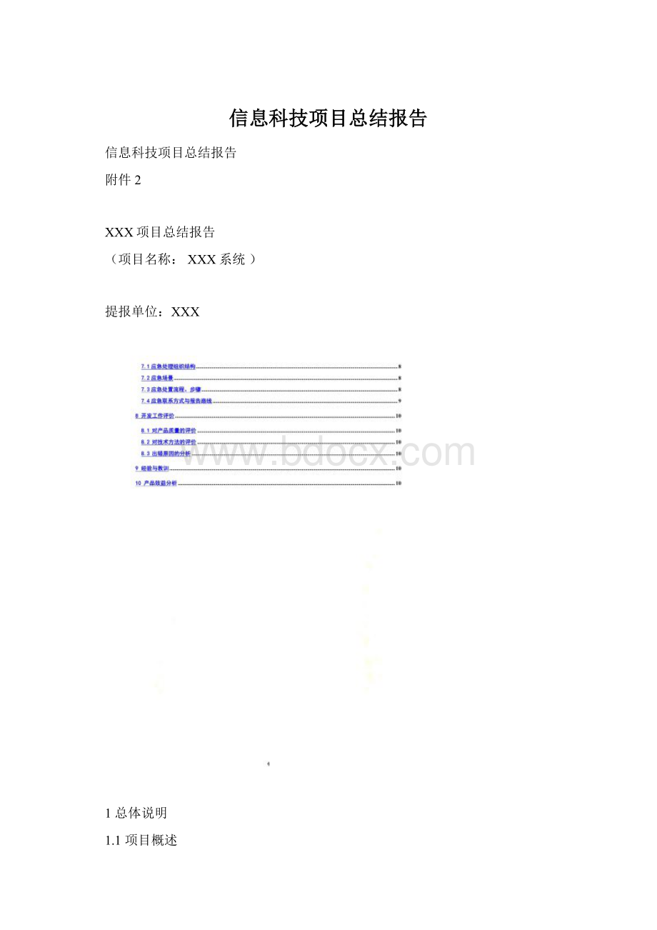 信息科技项目总结报告.docx