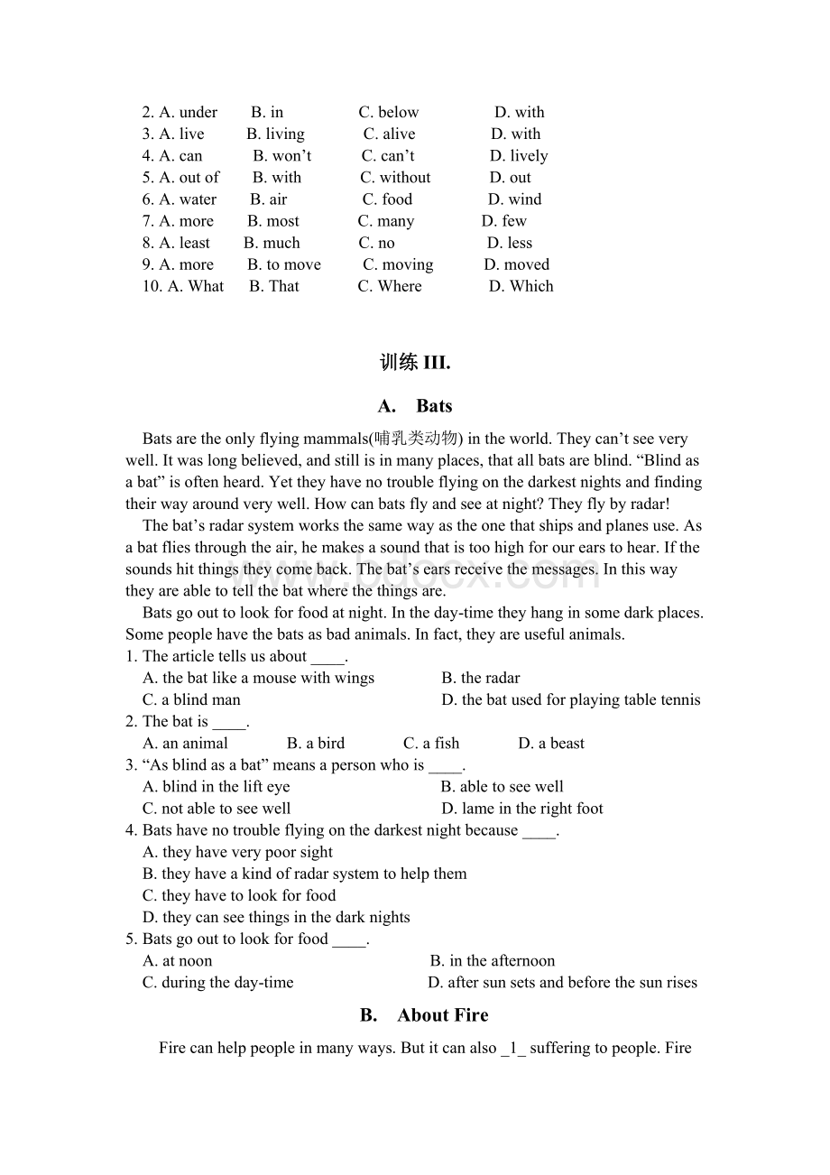 七年级下阅读与完型训练文档格式.doc_第3页