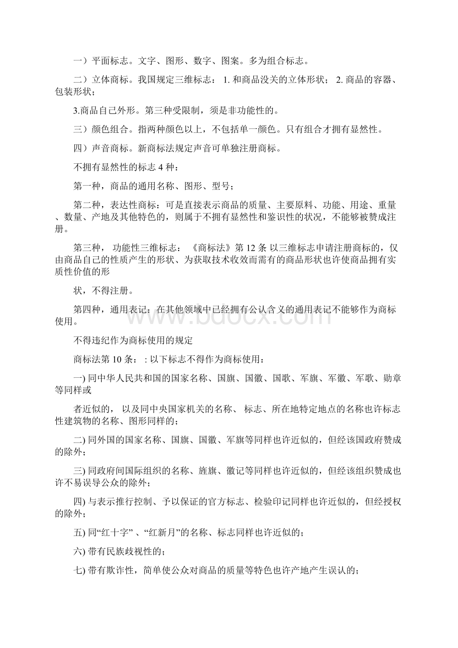 商标法基本知识点及相关习题.docx_第3页