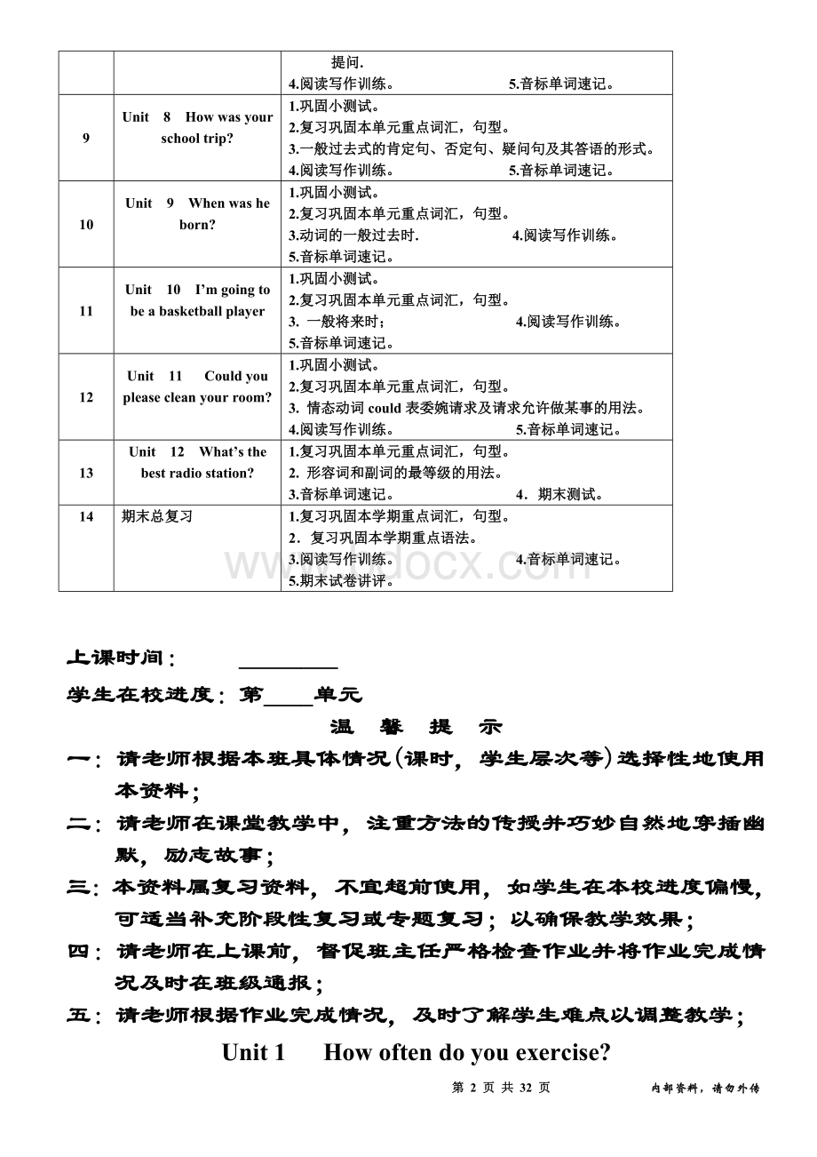 课外培训中心秋季初二英语提高班授课资料.doc_第2页