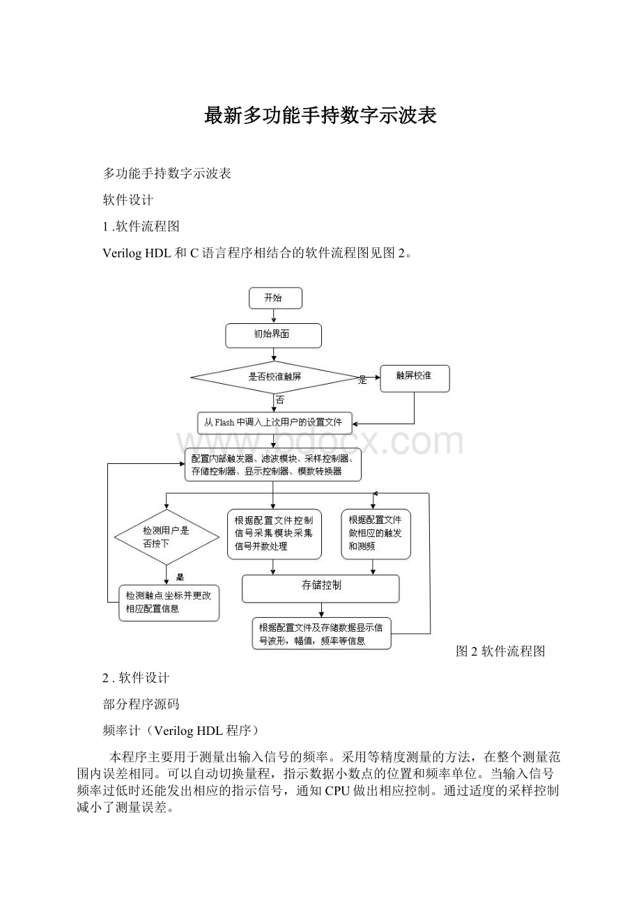 最新多功能手持数字示波表.docx