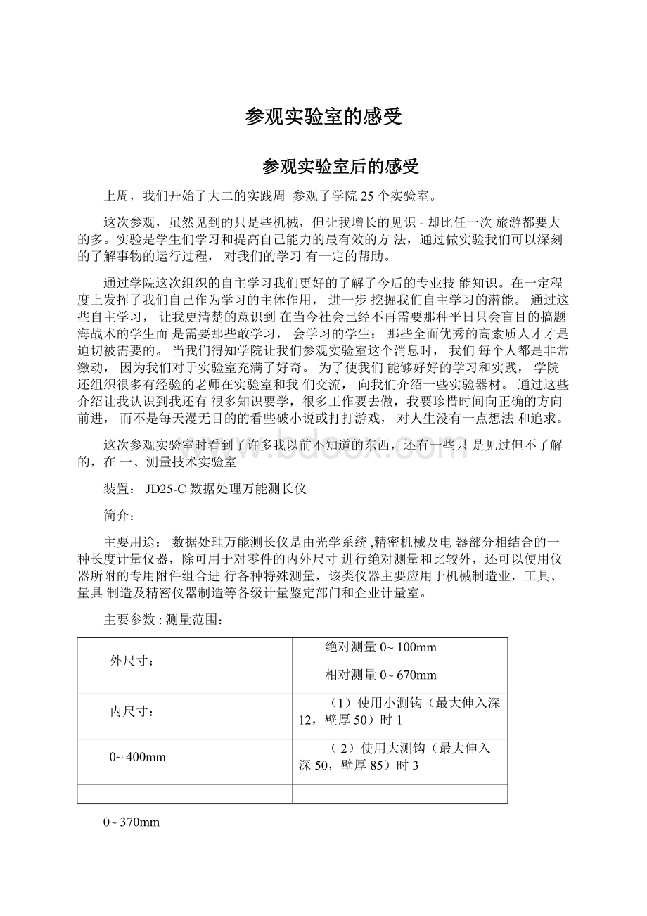 参观实验室的感受Word文件下载.docx_第1页