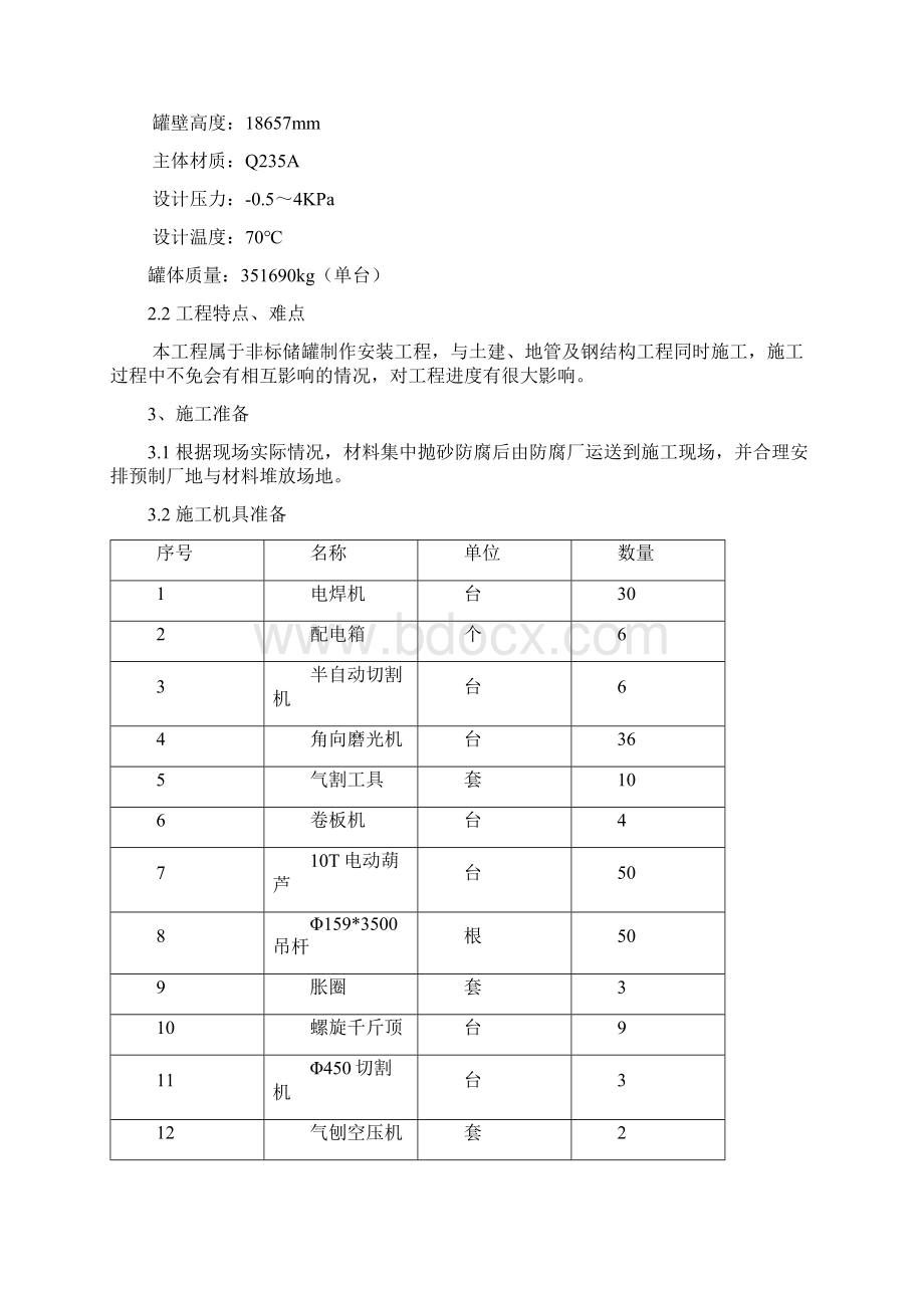 大型非标设备施工方案Word格式.docx_第2页