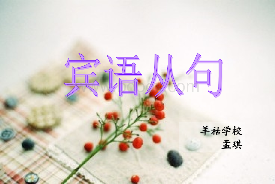 初中英语宾语从句讲解练习.ppt_第1页