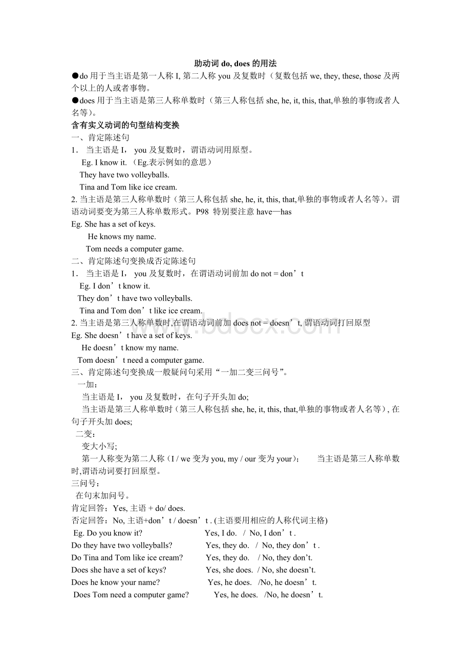 do-does练习题Word文档下载推荐.doc_第1页