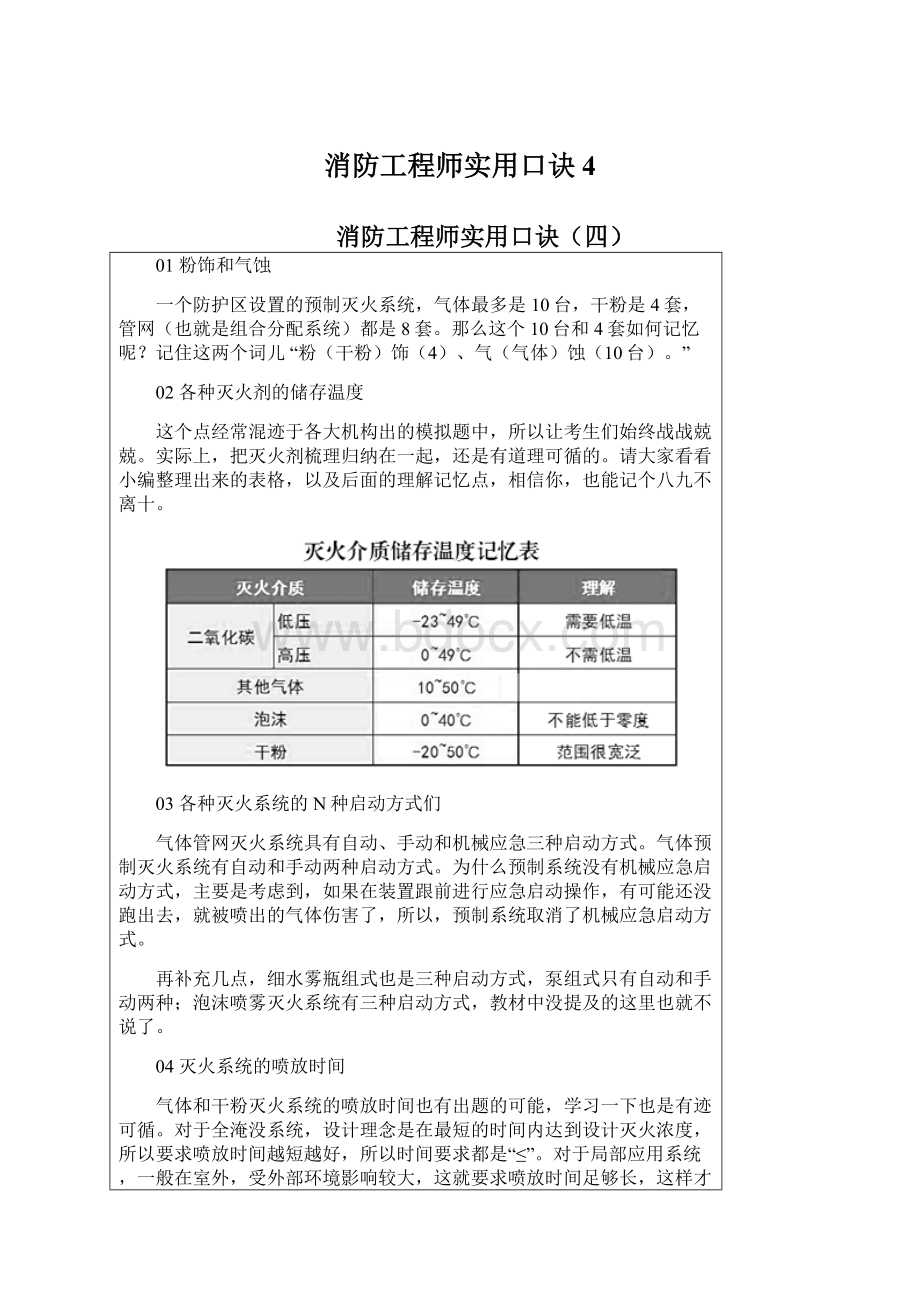 消防工程师实用口诀4.docx