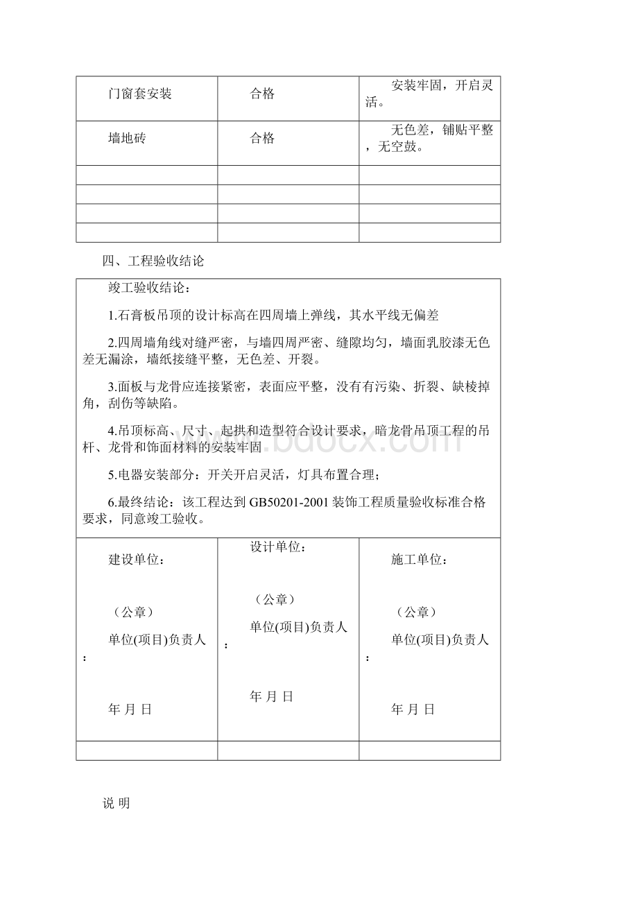 装修工程竣工验收报告模板范文Word下载.docx_第3页