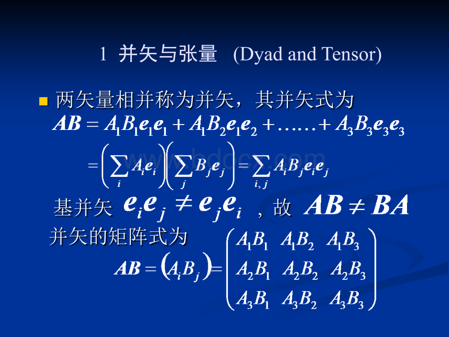 并矢与张量PPT推荐.ppt_第2页