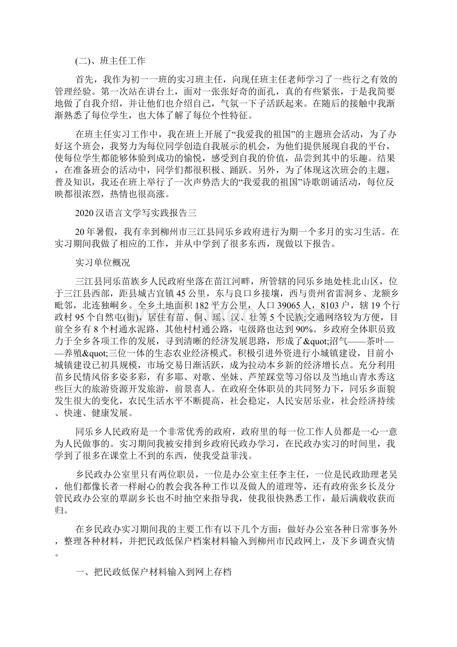 汉语言文学写实践报告怎么写.docx_第3页