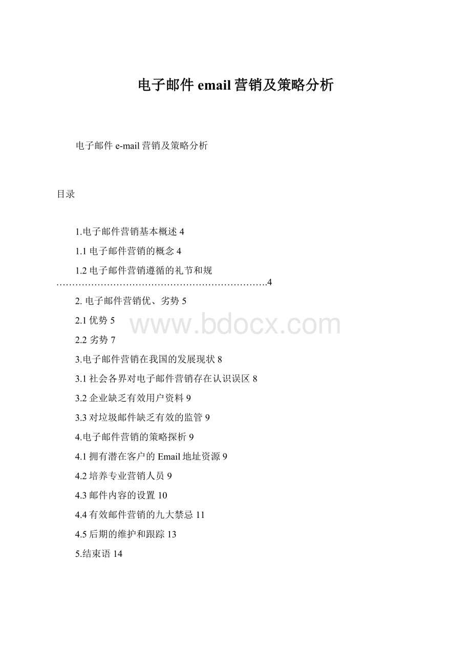 电子邮件email营销及策略分析.docx