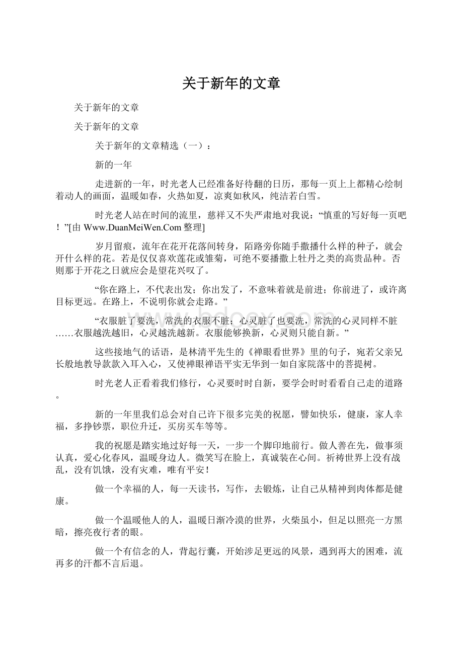 关于新年的文章.docx_第1页