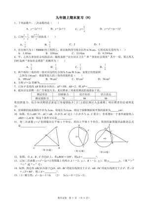 九年级上期末复习(8).doc
