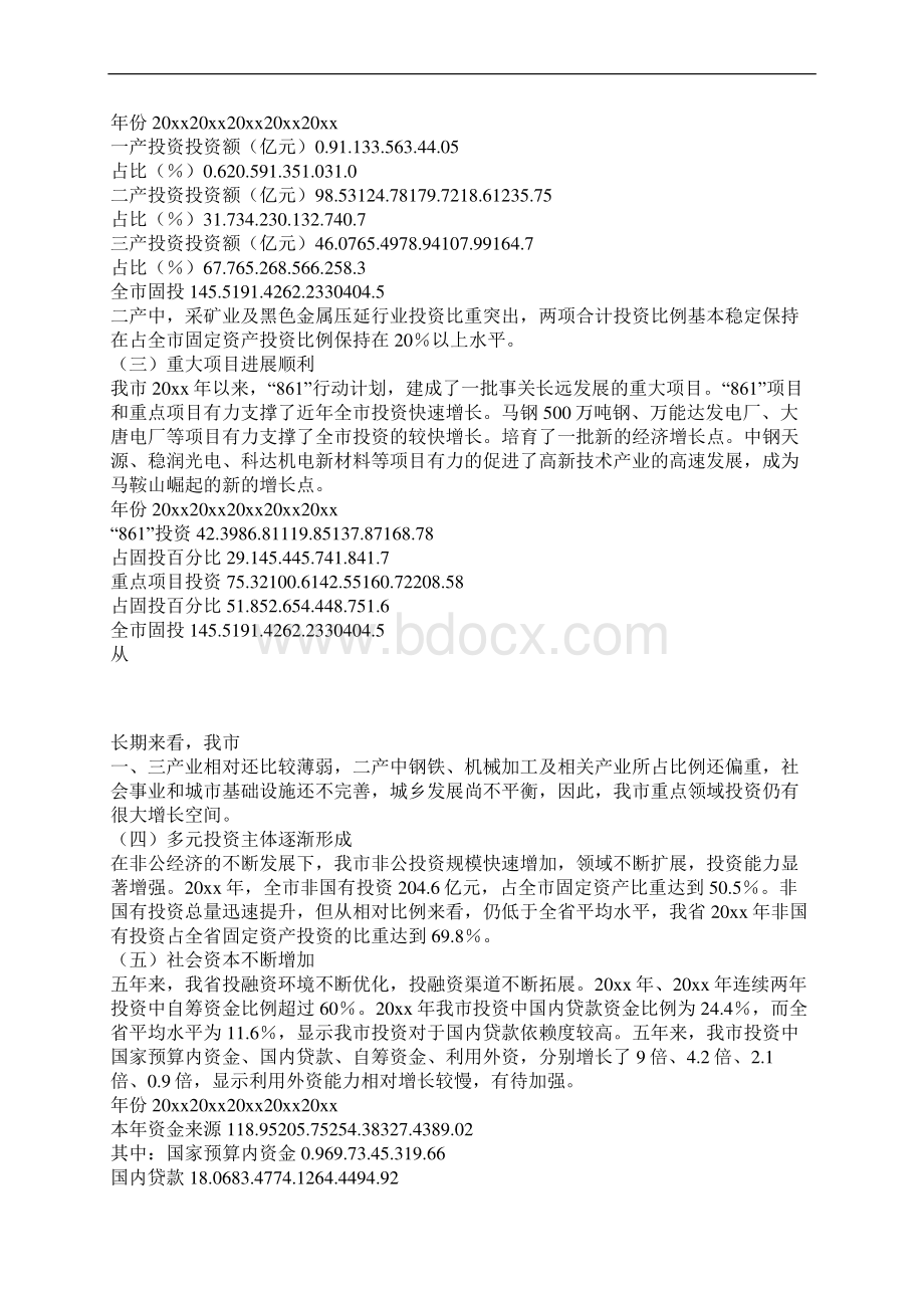 全市固定资产投资增长情况总结Word文档格式.docx_第2页