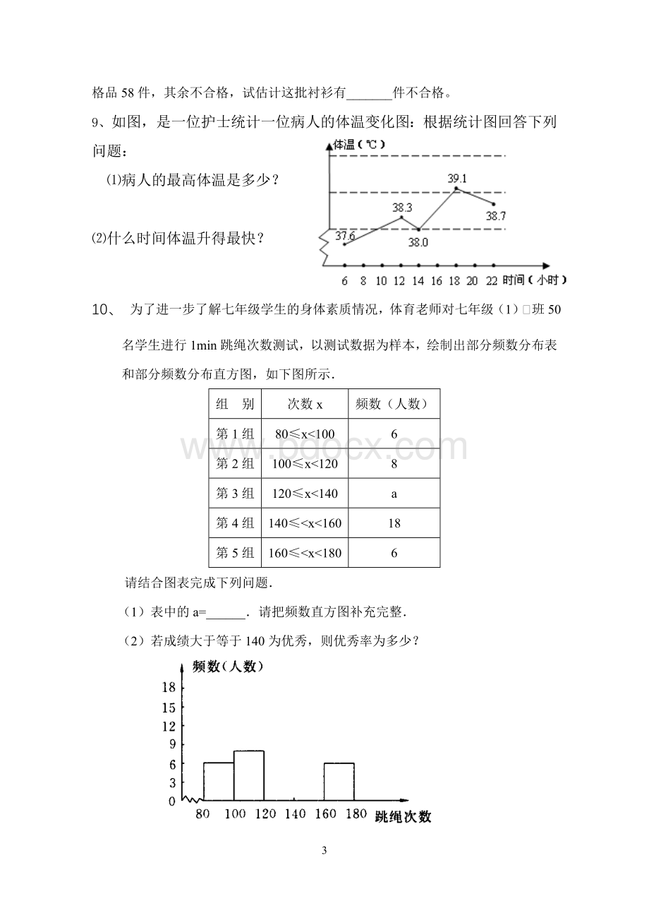 第十章数据的收集整理与描述复习学案.doc_第3页