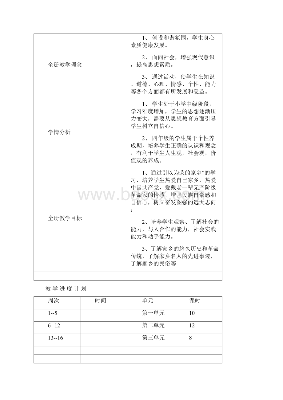 人教版小学四年级下册思品教案Word格式文档下载.docx_第2页