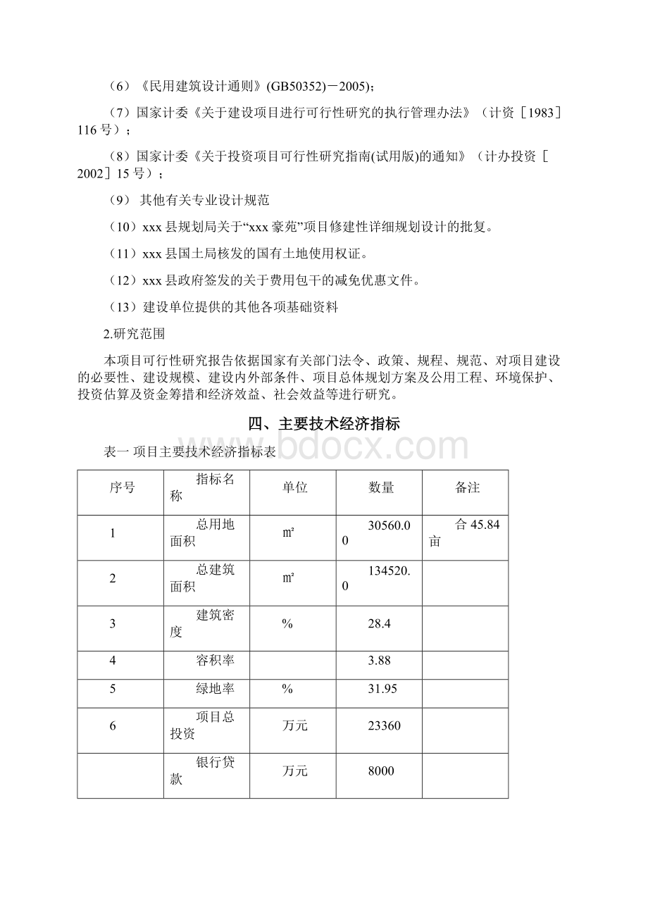 房地产开发建设项目可行性研究报告实施方案Word格式文档下载.docx_第3页