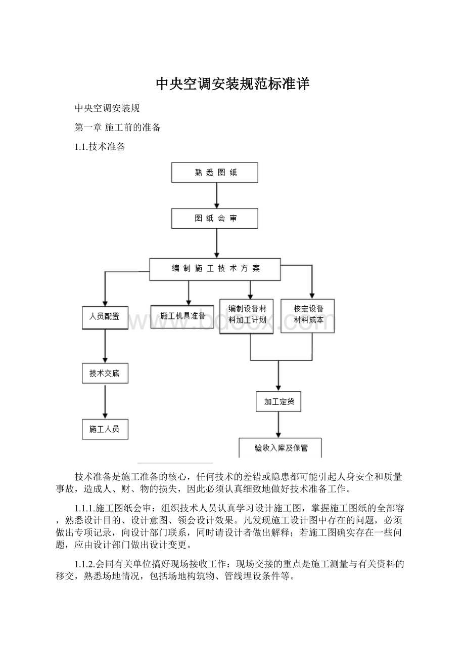 中央空调安装规范标准详.docx