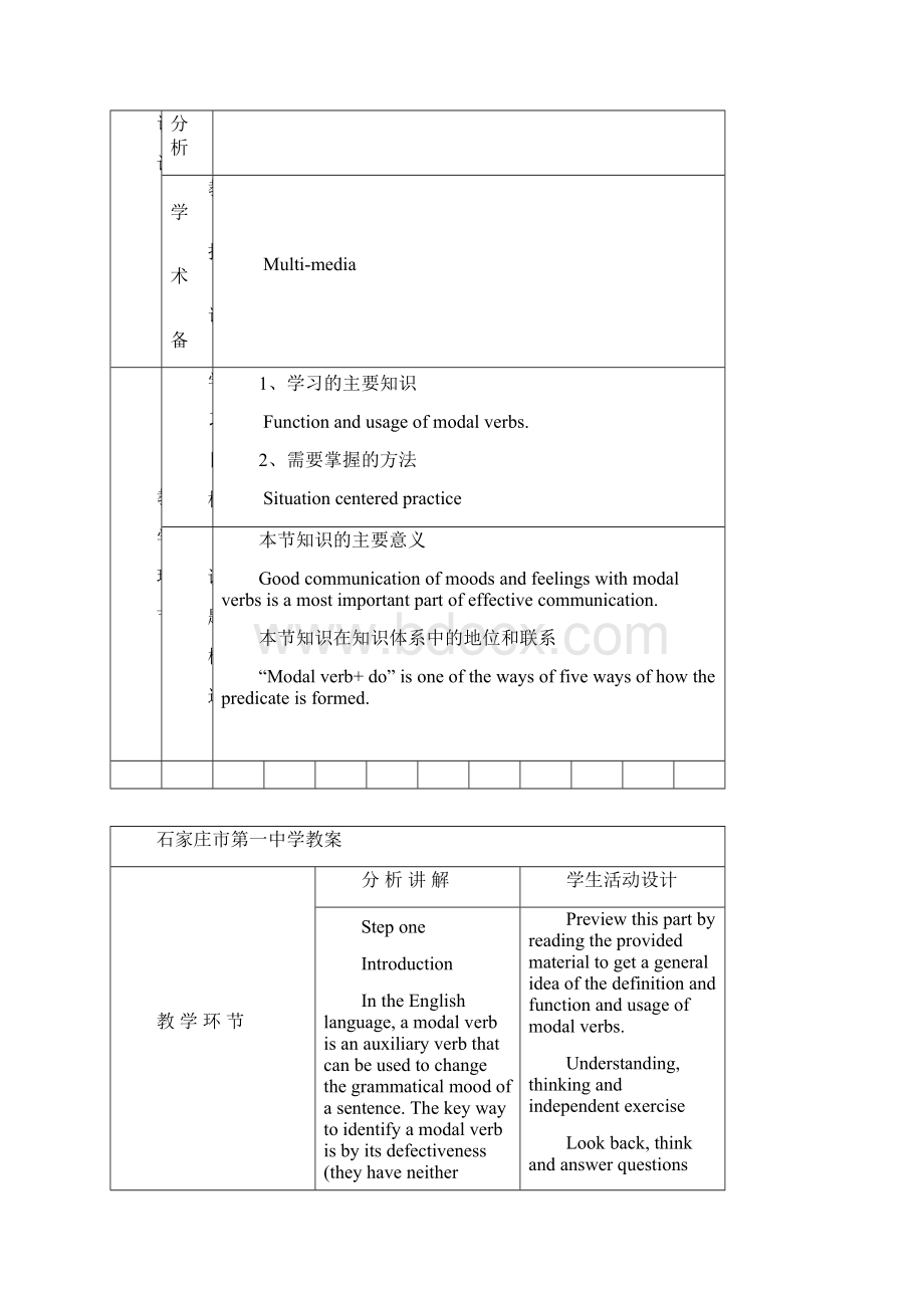 高中英语 Unit2 Healthy Eating教案1 新人教版必修3.docx_第2页