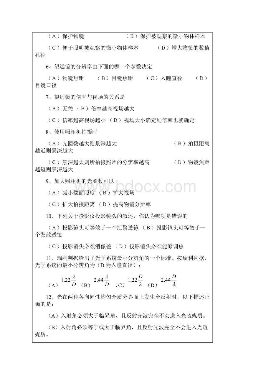 昆明理工大学考研历年真题之光学考研真题.docx_第2页