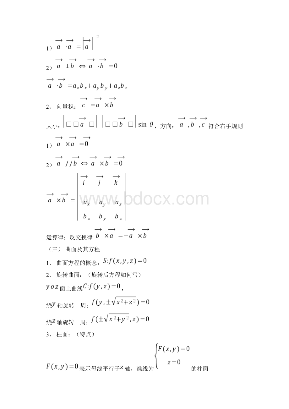 完整版高数下册常用常见知识点Word文档下载推荐.docx_第2页