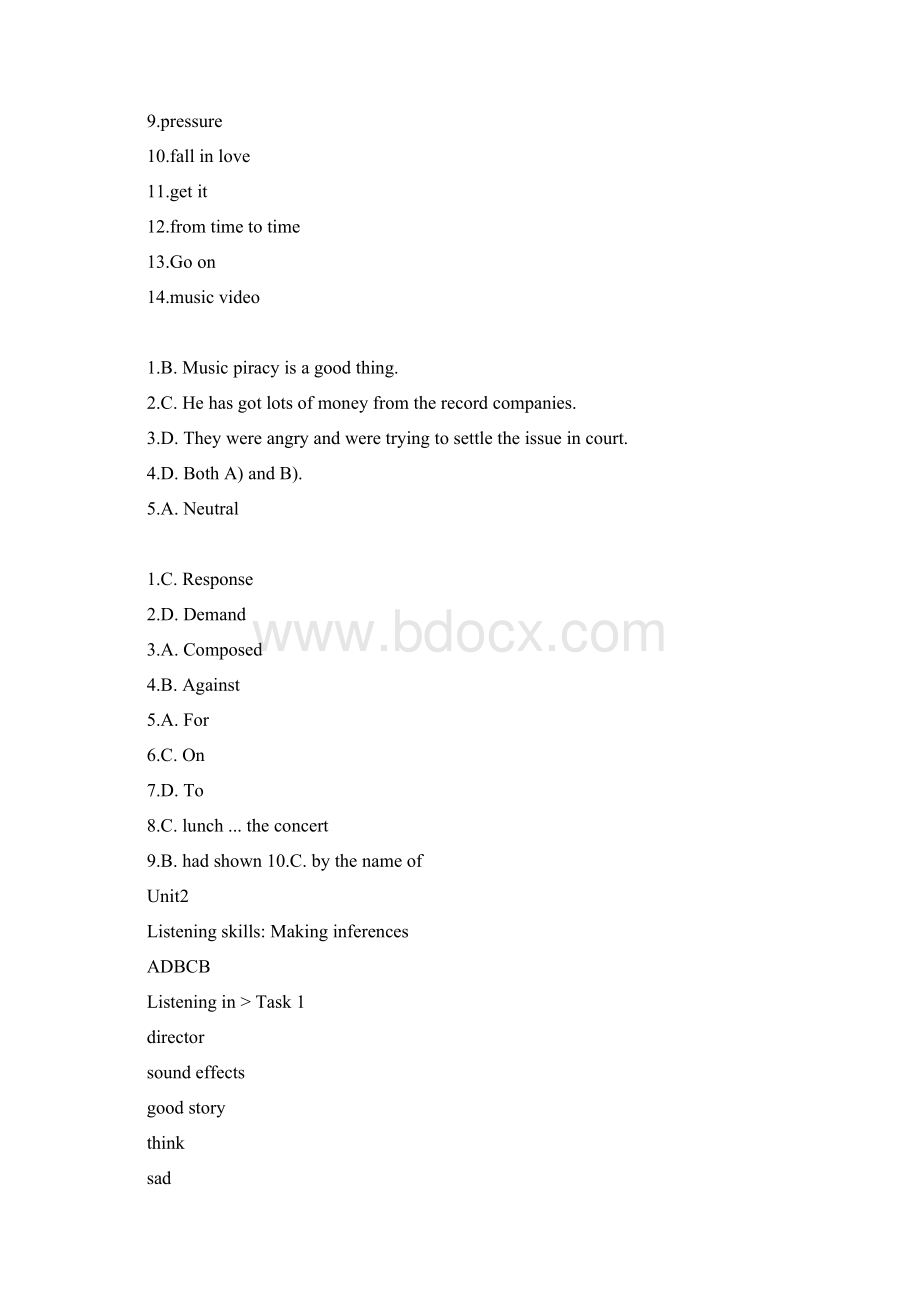 新视野大学英语视听说教程第二册第二版答案最新版Word文档格式.docx_第3页